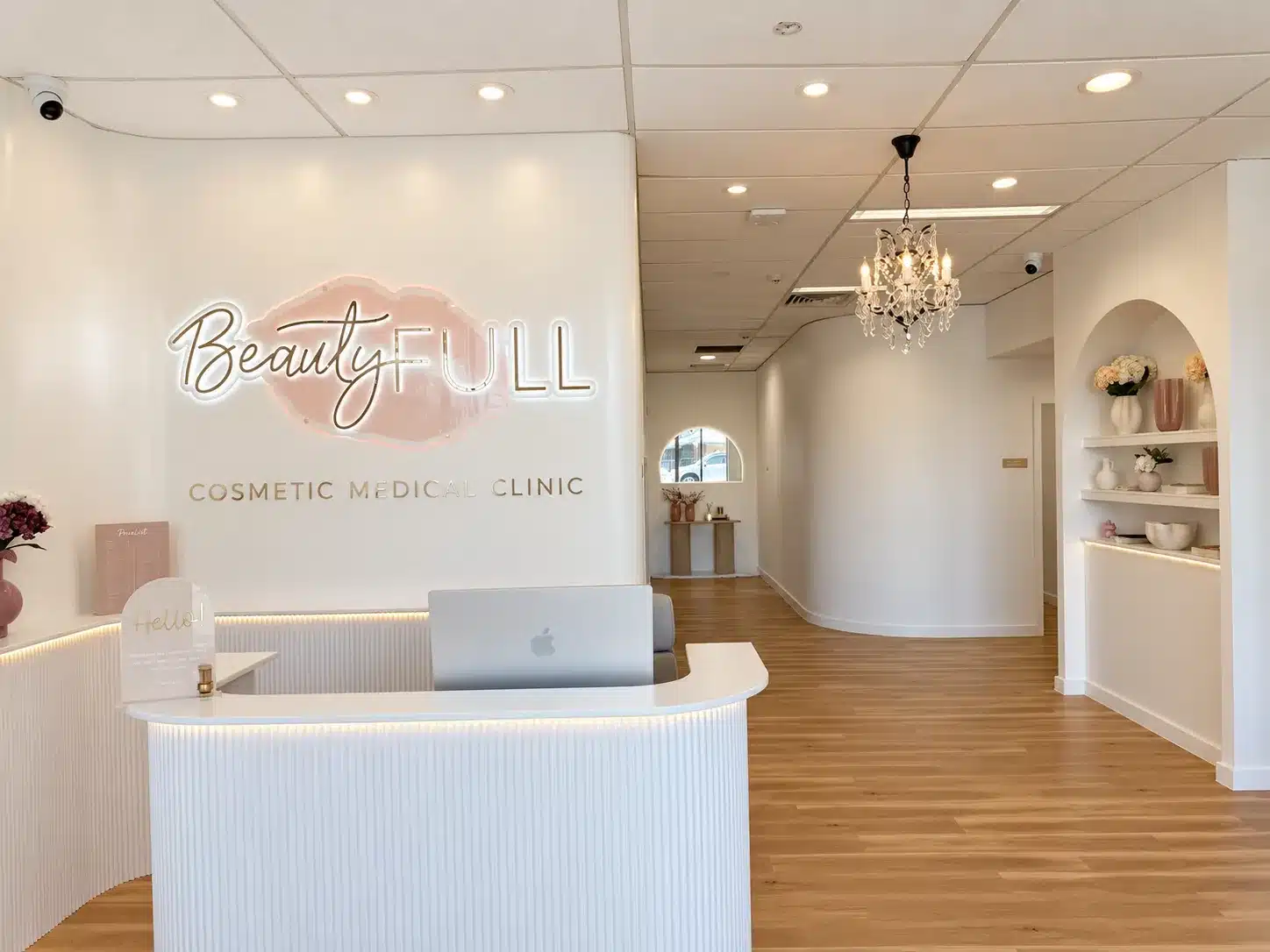 Reception at the BeautyFULL CMC Kingscliff clinic