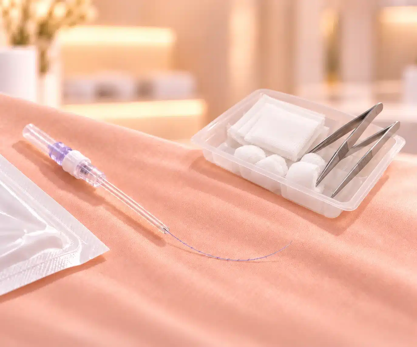 Sterile PDO thread treatment tray